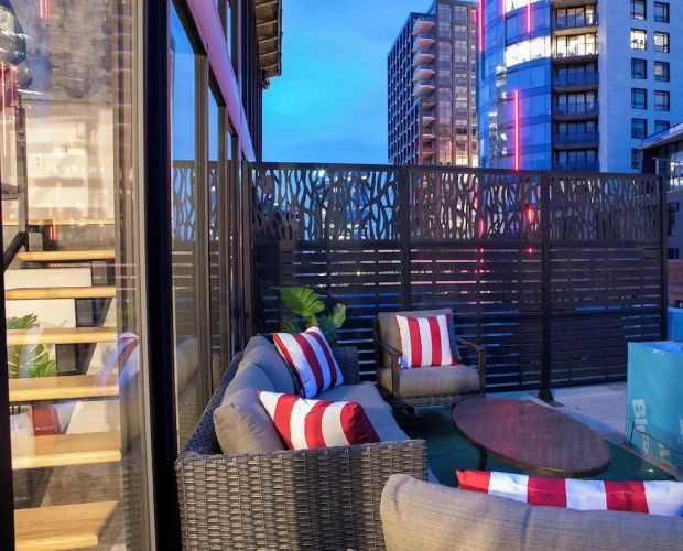 Premium Double Penthouse room with balcony and with harbour view