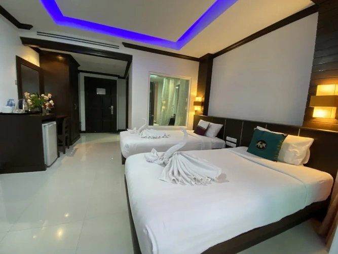 Deluxe Twin room with balcony and with city view