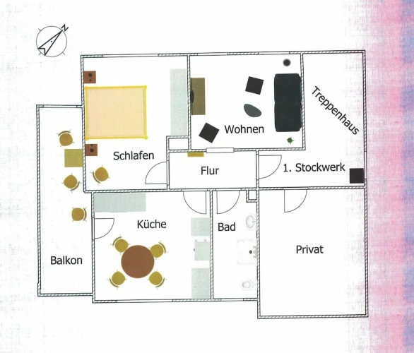 Apartment with balcony