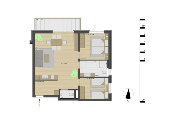 2 Bedrooms Business Apartment