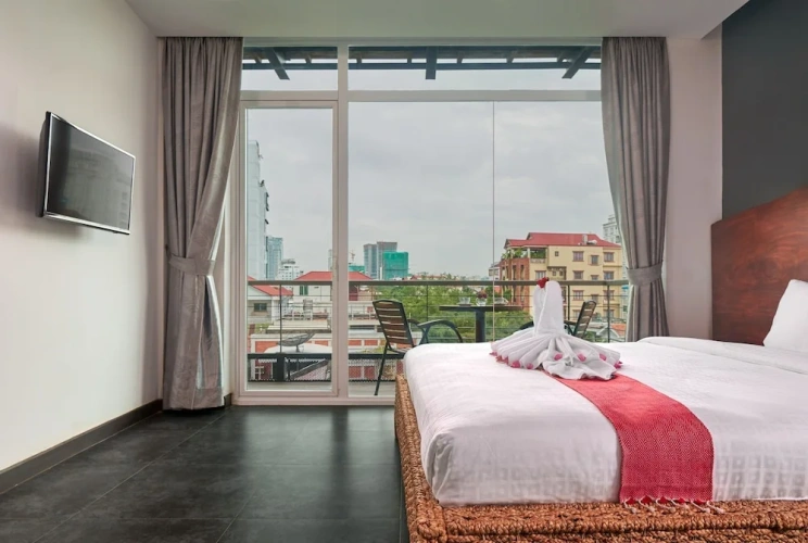 Premium Double room with balcony and with city view