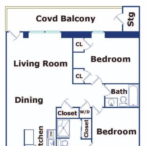 2 Bedrooms Apartment
