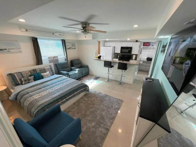 Luxury Cozy Studio - 5 min to Beach