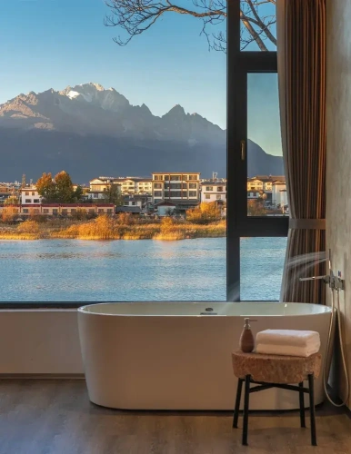 Standard Twin room with lake view