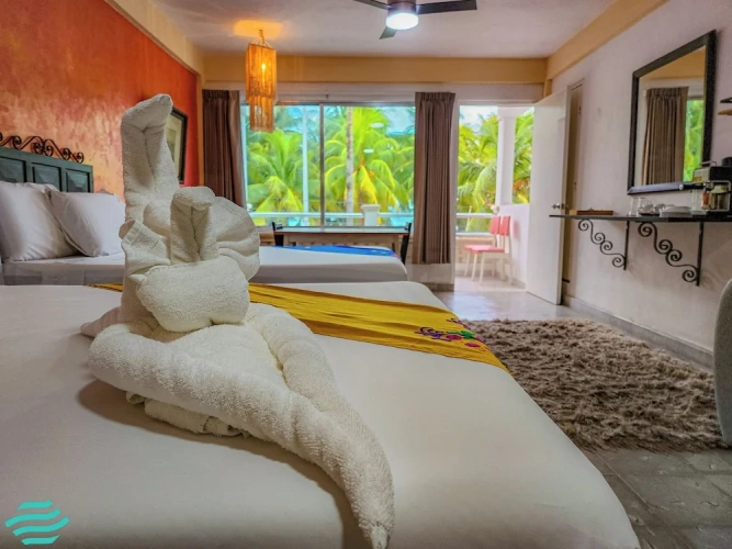 Comfort Quadruple Studio beachfront