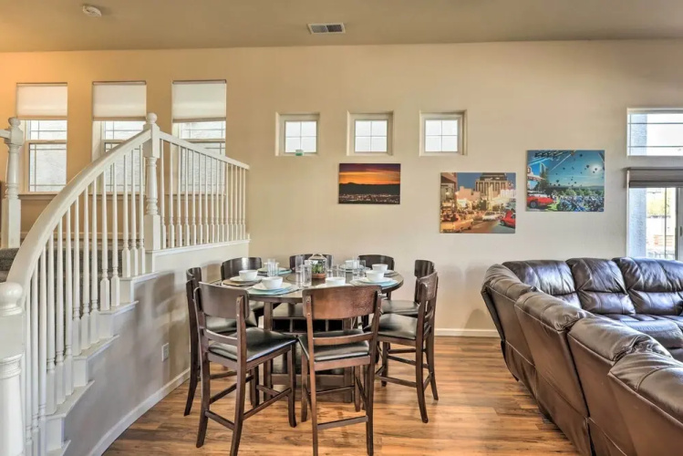 Private Dock & Balcony: Waterfront Sparks Home