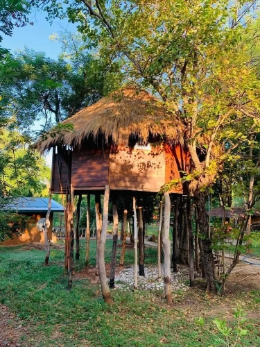 Cottage with balcony