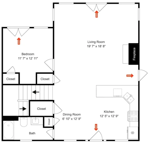 2 Bedrooms Studio