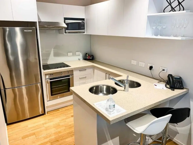 2 Bedrooms Double Apartment with garden view