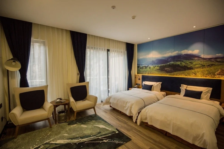 Standard Twin room with mountain view