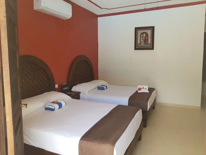 Superior Quadruple room with pool view