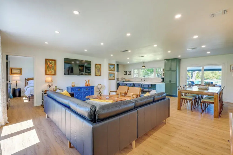 BBQ Ready + Fire Pit: Chic Johnson City Home