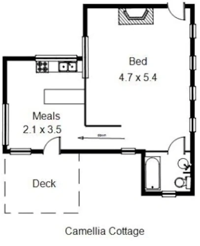 Double Cottage with garden view