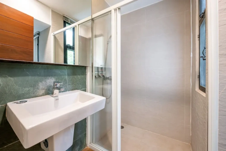 Standard Twin Duplex room with garden view