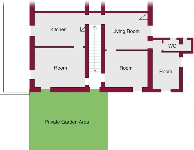 3 Bedrooms Family Apartment with garden view