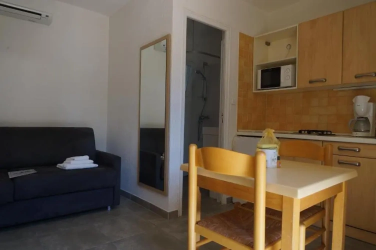 Studio with balcony and with view