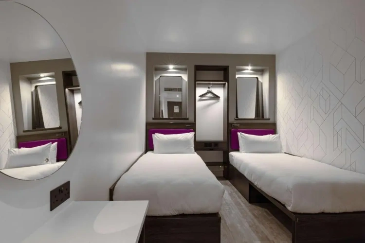 Windowless Twin room