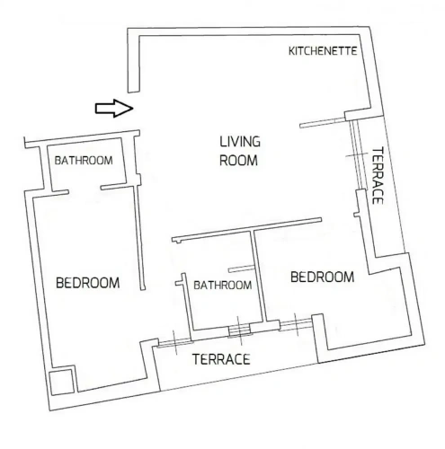 2 Bedrooms Apartment