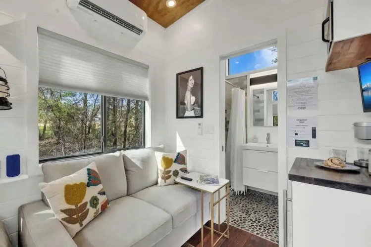 Selena-romantic Tiny Home-firepit