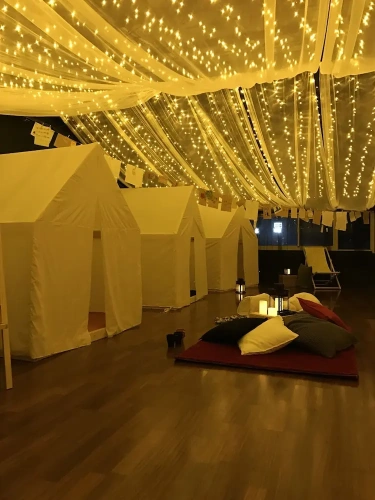 Bed in Dorm with lake view