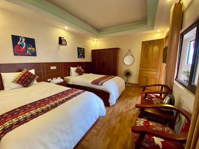 Superior Triple room with garden view