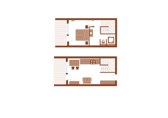 2 Bedrooms Twin Apartment