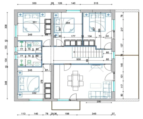 4 Bedrooms Apartment with sea view