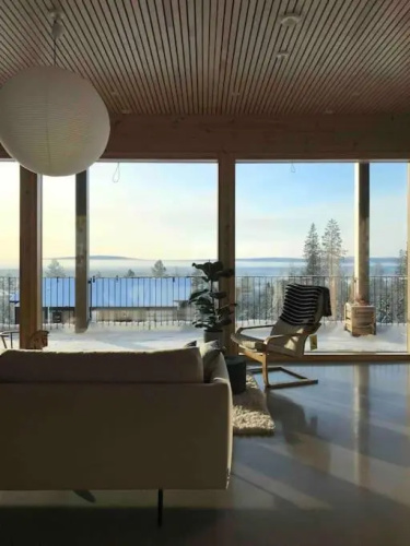 Modern villa with beautiful views