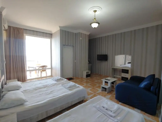 Comfort Quadruple room with balcony and with view