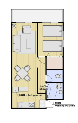 Type D Room 40平米 -ウル エスポワール那覇-