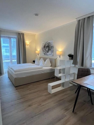 Studio with balcony