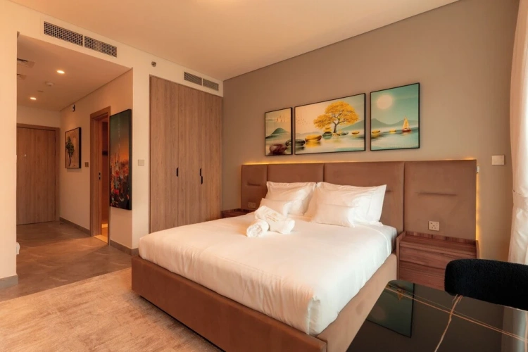 Premium Double Studio with balcony and with Burj Khalifa view