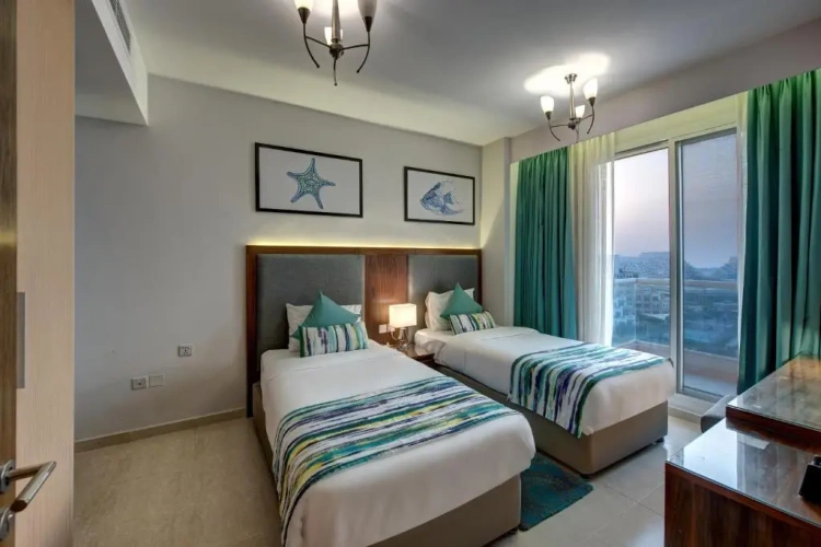 Deluxe Twin room with balcony and with sea view