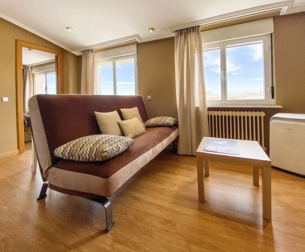 Studio with balcony