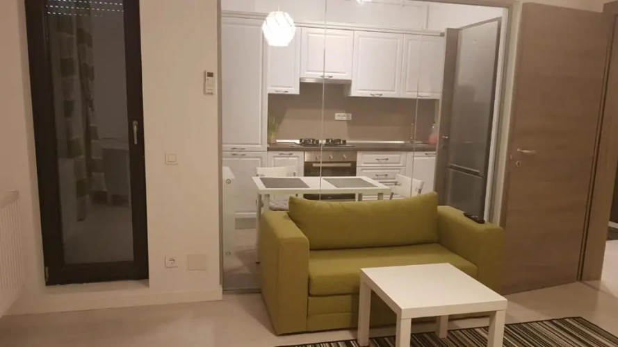 Studio with balcony