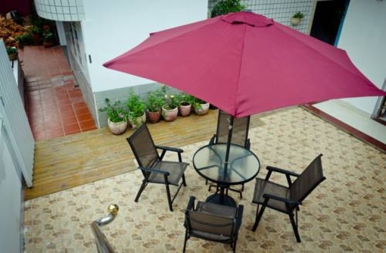 Outside
