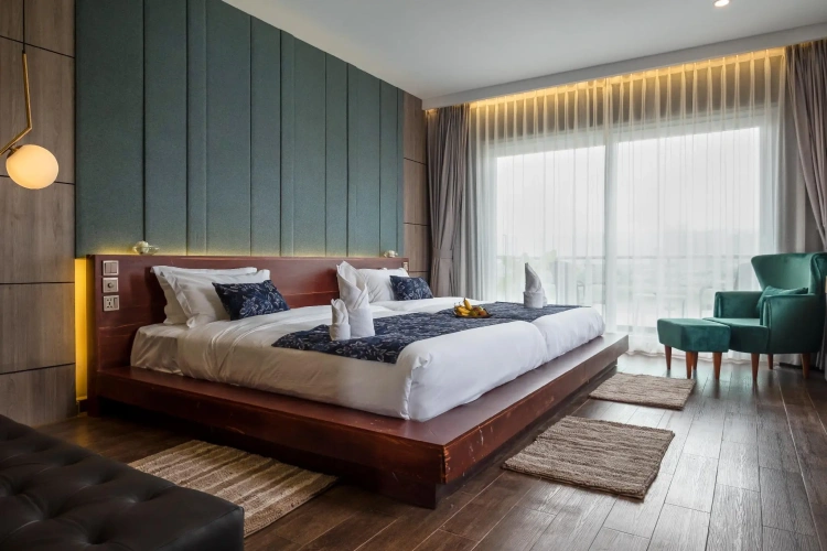 Deluxe Double room with balcony and with river view