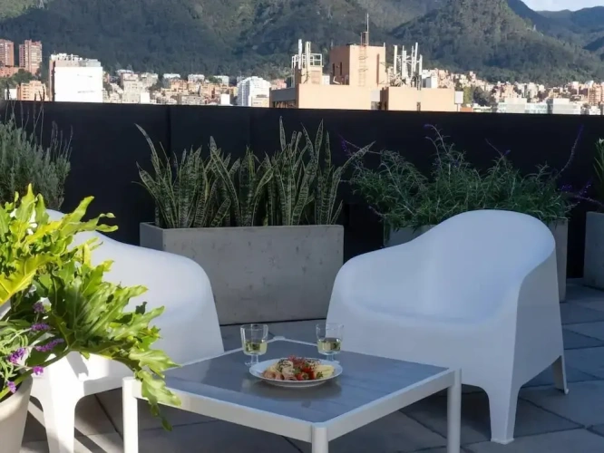 Double Apartment with balcony and with city view