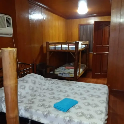Bed in Dorm with balcony
