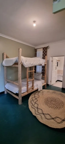 Bed in Dorm with balcony
