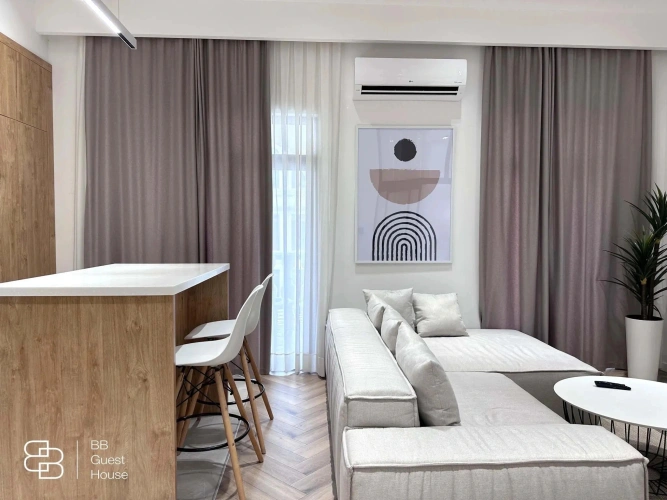 Studio with balcony and with view
