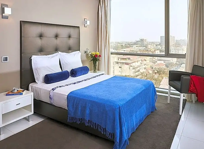 Studio with balcony and with view