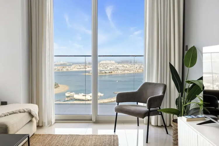 2BR Beachfront Retreat with Palm Views