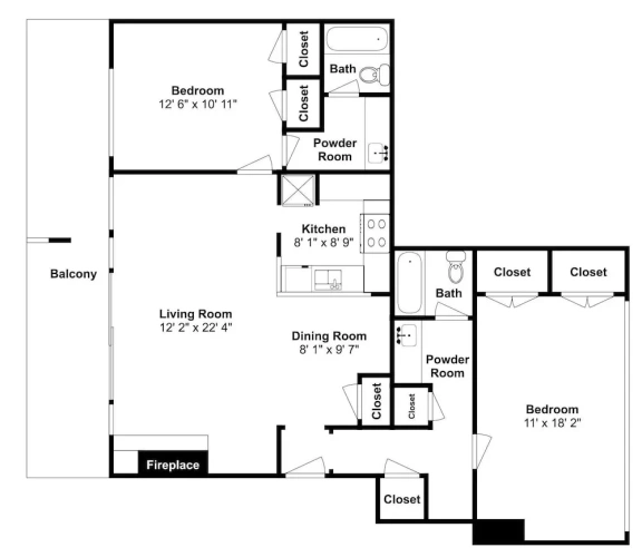 2 Bedrooms Premium room with lake view
