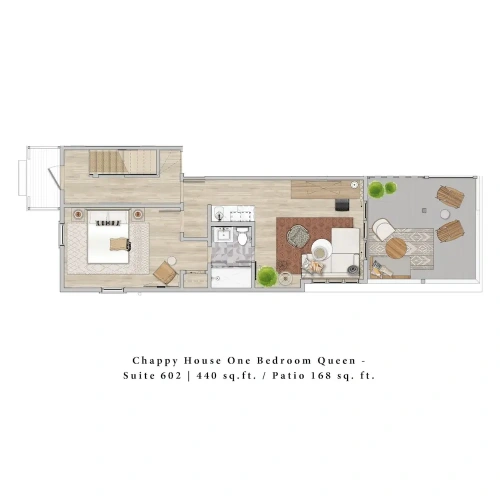 1 Bedroom Double Suite with balcony