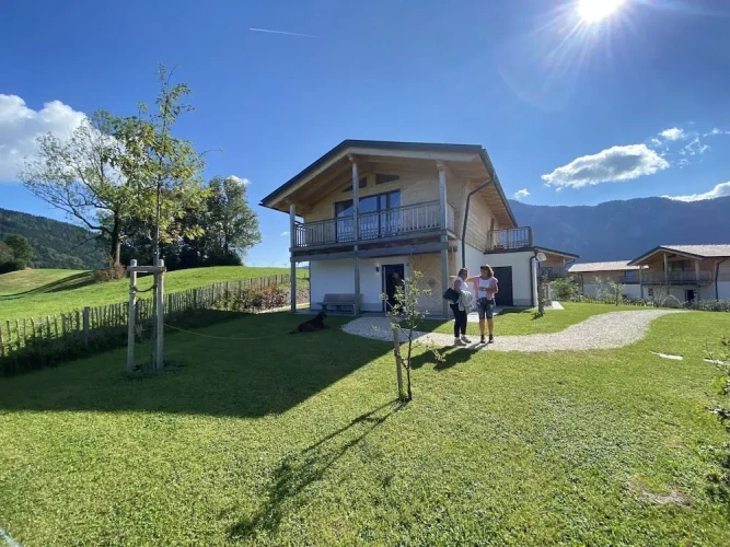 Chalet with balcony