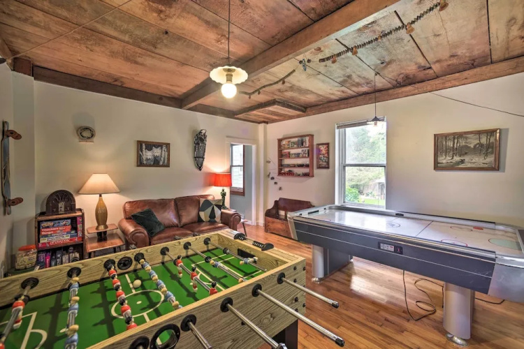 Game Room & Fire Pit: Peaceful Catskills Farmhouse