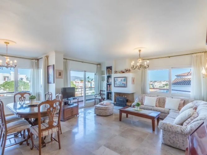 Waterfront Apartment With Large Terrace and Parking Space