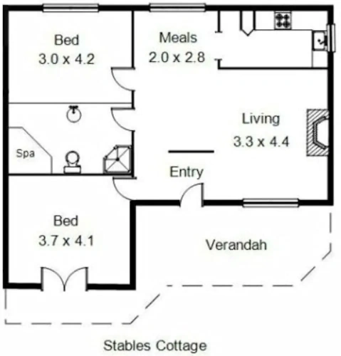 Deluxe Quadruple Cottage with garden view