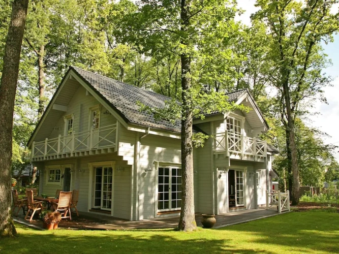 Chalet with balcony